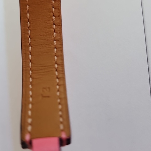Hermès Rivale Double Tour Bracelet Swift Rose Azalee T2 - Picture 14 of 15